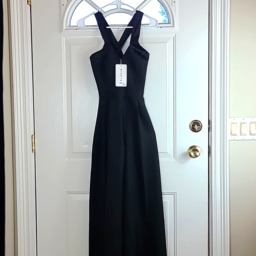 Elagia  Criss Cross Back Jumpsuit NWT